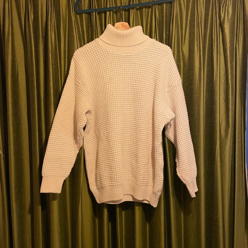 Eaton White Turtleneck Sweater